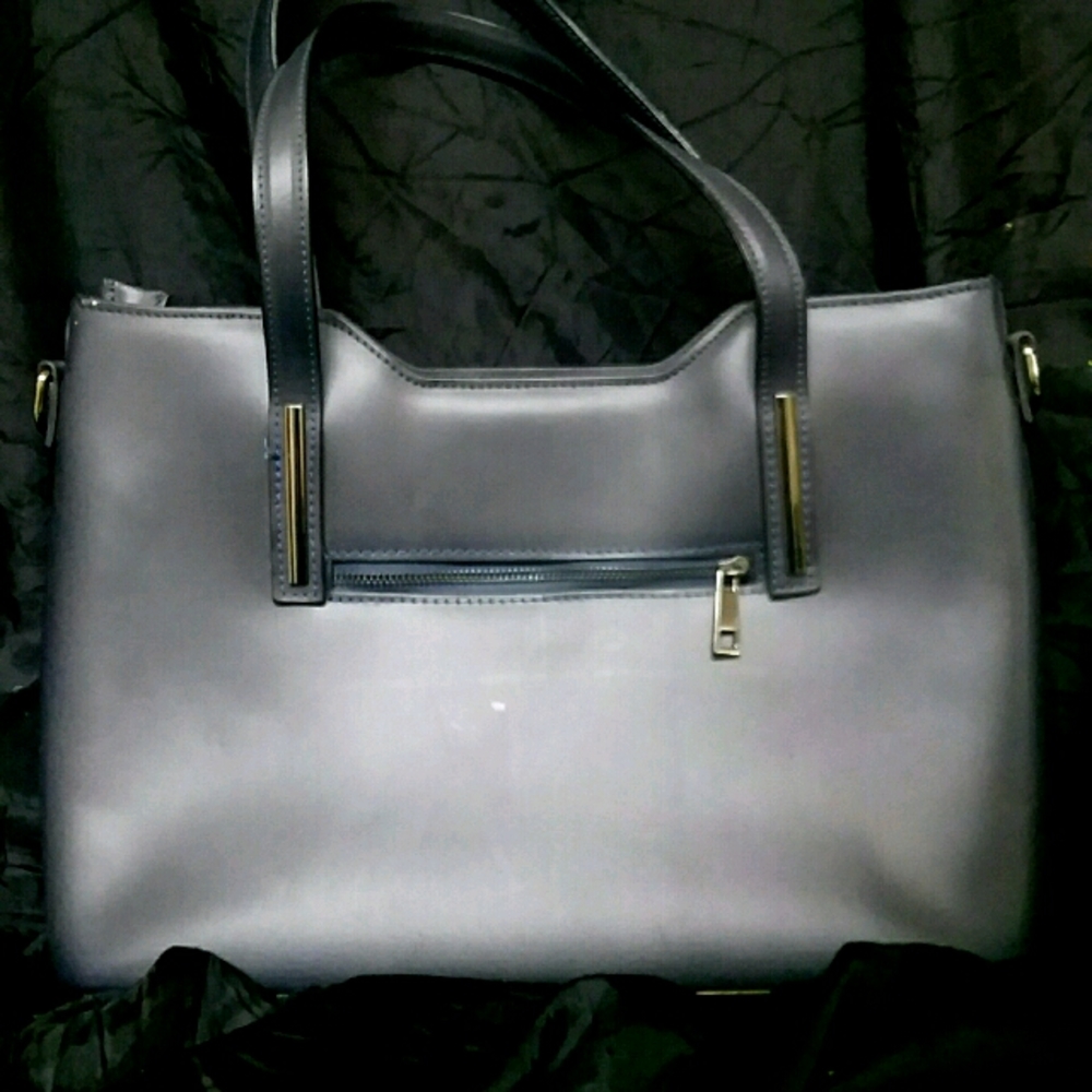 Borse Pelle Navy Blue Shoulder Bag